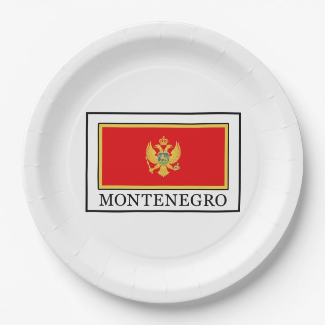 Montenegro Paper Plate (Front)
