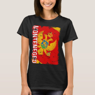 Montenegro Pride Montenegrin Flag Roots Heritage T-Shirt