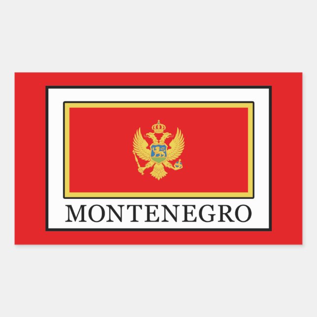 Montenegro Rectangular Sticker (Front)