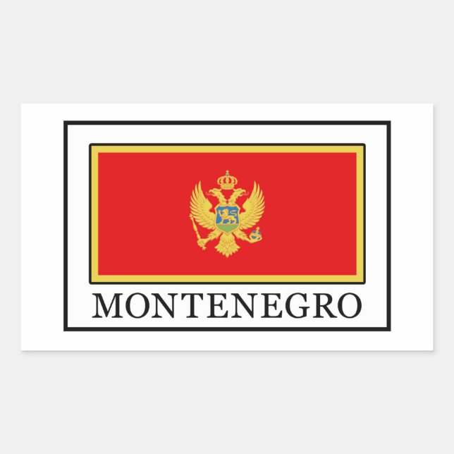 Montenegro Rectangular Sticker (Front)