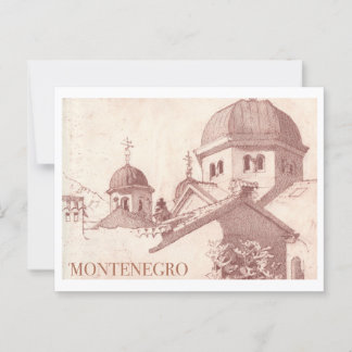 Montenegro vintage travel postcard