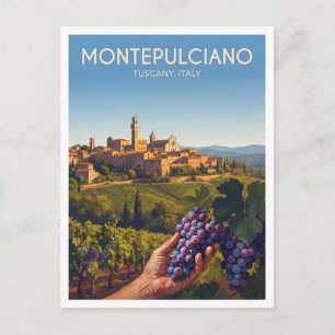 Montepulciano Italy Travel Gift Postcard