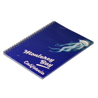 Monterey Bay California Jelly vintage travel Notebook