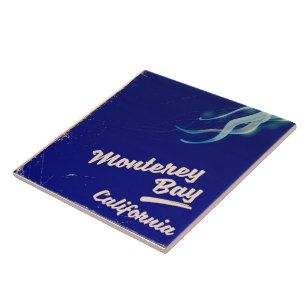 Monterey Bay California Jelly vintage travel Tile