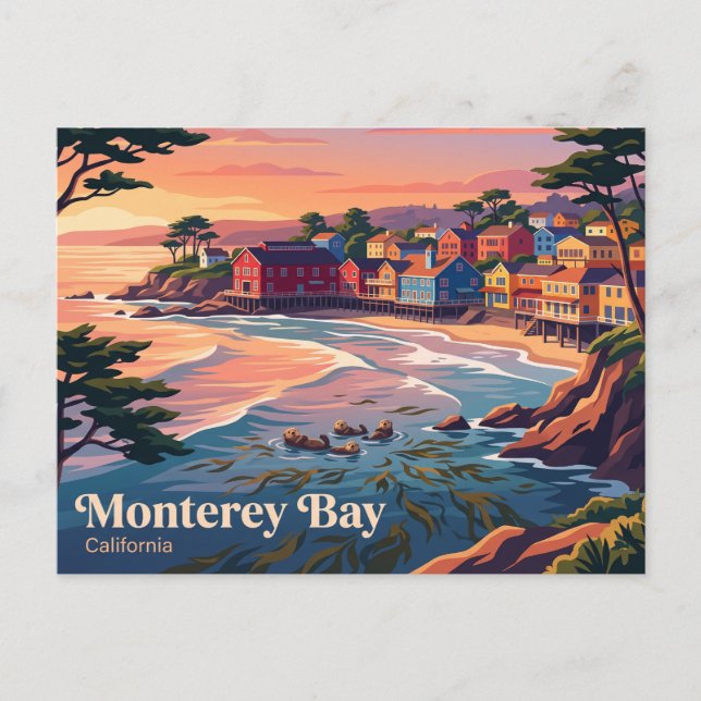 Monterey Bay California Postcard (Front)