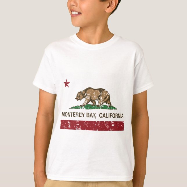 monterey bay california state flag T-Shirt (Front)