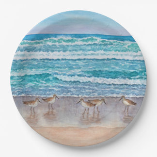 Monterey Bay Sandpipers Paper Plate