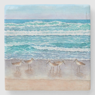 Monterey Bay Sandpipers Stone Coaster