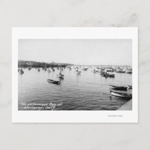 Monterey, CA - Bay with Hundreds of Wooden Boats Postcard