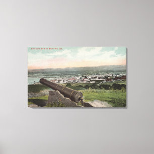 Monterey, CA - Bird's Eye View of Monterey Canvas Print