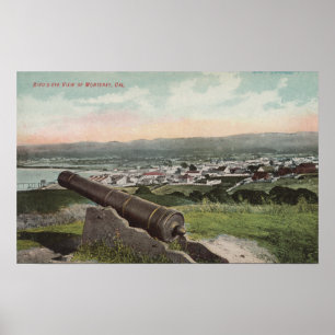 Monterey, CA - Bird's Eye View of Monterey Poster