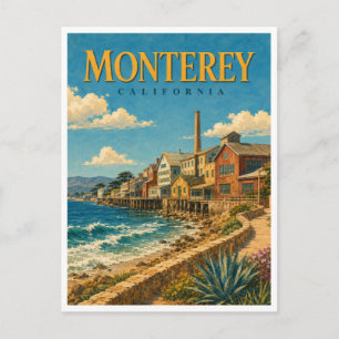 Monterey California Cannery Row GeoSaga Postcard