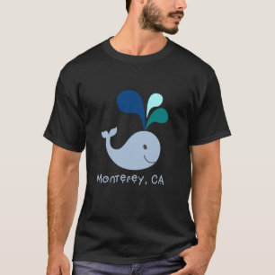 Monterey California Cute Whale Lover Cartoon T-Shirt