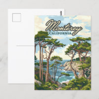 Monterey California Cypress Trees Ocean Coast