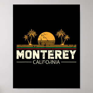 Monterey California Gift For A Beach Lover Or Trav Poster