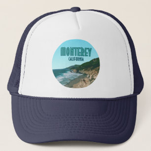 Monterey California Pacific Coast Highway Vintage Trucker Hat