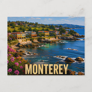 Monterey California Pacific Coast Travel Gift Postcard