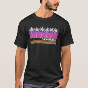 Monterey California Retro Vintage Beach Sunset 70' T-Shirt