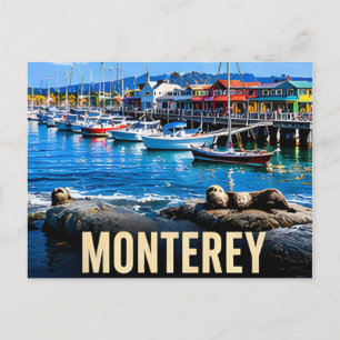 Monterey California USA Coastal History Postcard