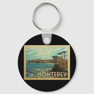 Monterey California Vintage Travel Key Ring