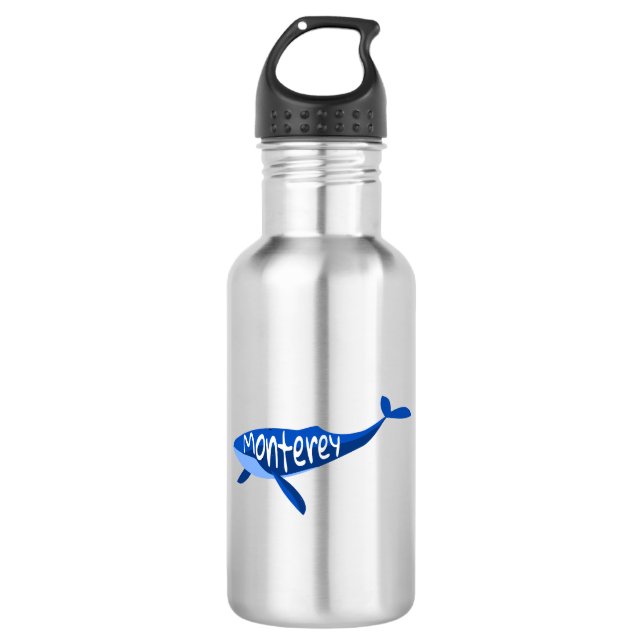 Monterey California Whale 532 Ml Water Bottle (Front)