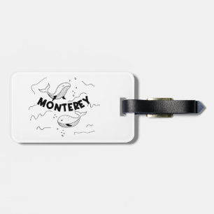 Monterey California Whales Luggage Tag