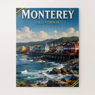 Monterey Cannery Row Coastal travel gift Jigsaw Puzzle