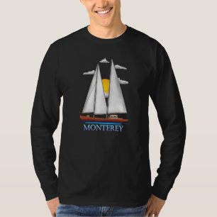 Monterey Coastal Nautical Sailing Sailor T-Shirt