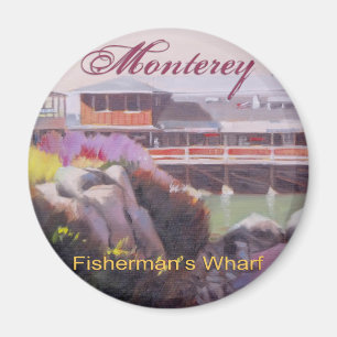 Monterey Fishermans Wharf Scenic California Coast Magnet