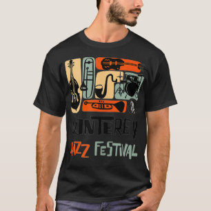 Monterey Jazz Festival Instrument Collage T-Shirt