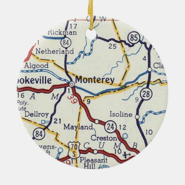 Monterey TN Ceramic Tree Decoration (Back)