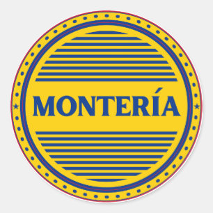 Monteria City Pride Emblem – Colombian Identity Classic Round Sticker