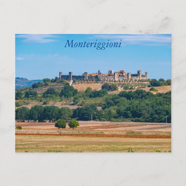 Monteriggioni skyline,Tuscany, Italy Postcard (Front)