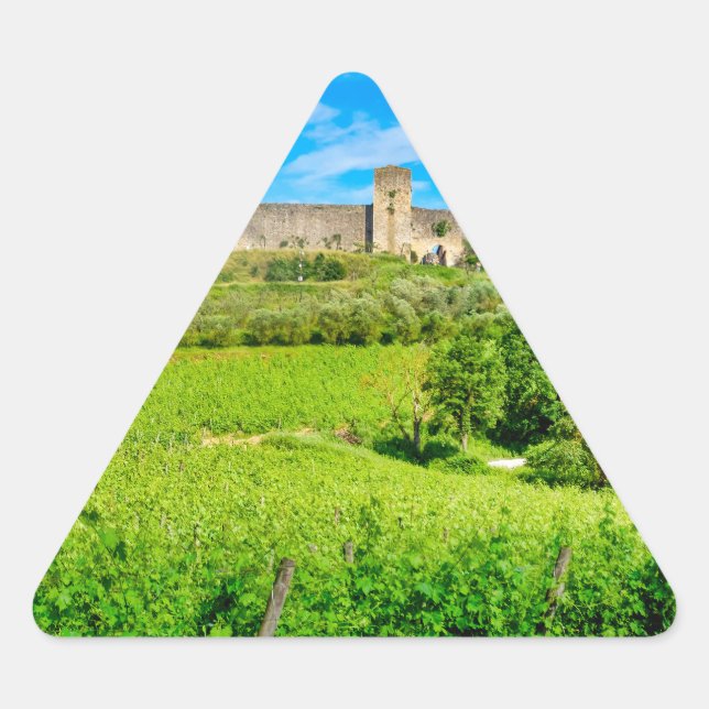 Monteriggioni Triangle Sticker (Front)
