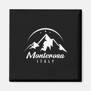 Monterosa Italy Ski Resort Skiing Snowboarding Sou Magnet