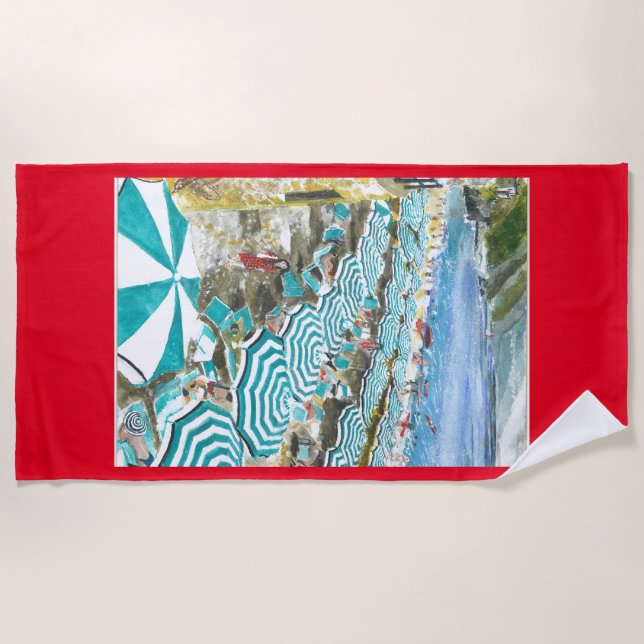 Monterosso al Mare Beach Towel (Front)