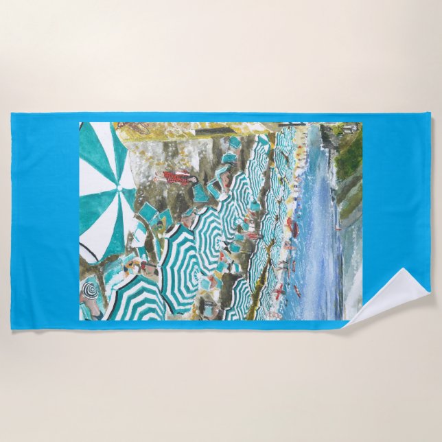 Monterosso al Mare, Italy Beach Towel (Front)