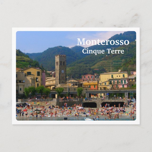 MONTEROSSO - Cinque Terre - Europe - Italy - BEACH Postcard (Front)