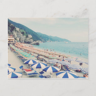 Monterosso Cinque Terre Italy Beach Scenic Photo Postcard