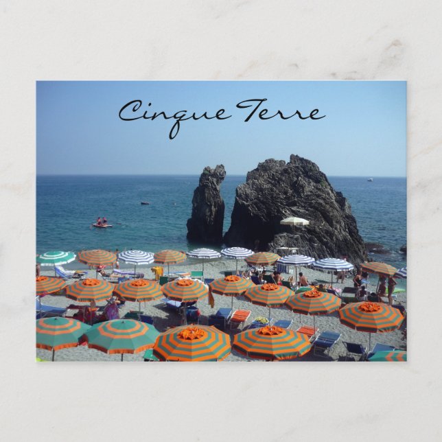 monterosso umbrellas postcard (Front)