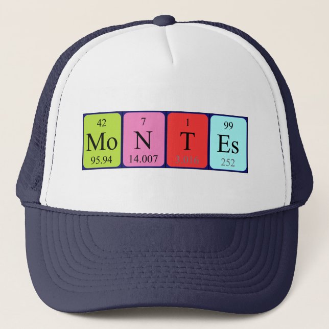 Montes periodic table name hat (Front)