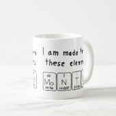 Montes periodic table name mug (Front Right)
