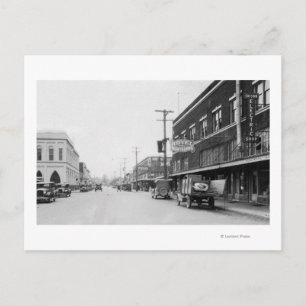 Montesano, WA Main Street Town View Photograph Postcard