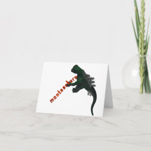 Montessaurus Spells His Name Note Card