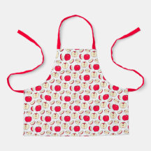 Montessori Apple Food Prep Apron for Kids