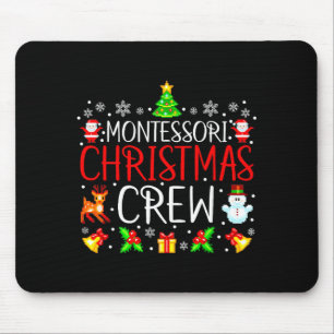 Montessori Christmas Crew Matching Xmas Mouse Mat