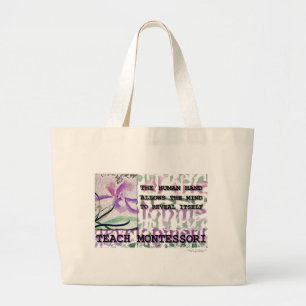 Montessori Iris Large Tote Bag