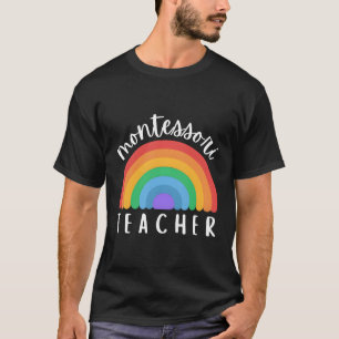 Montessori Rainbow For Montessori Teacher Montesso T-Shirt