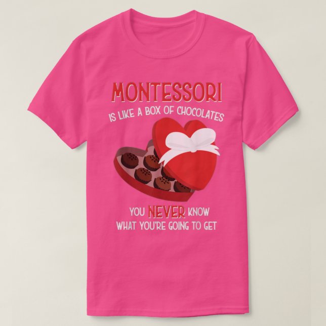 Montessori School Teacher  Valentine s Day Gift Ki T-Shirt (Design Front)