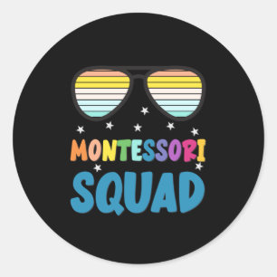 Montessori Squad Classic Round Sticker